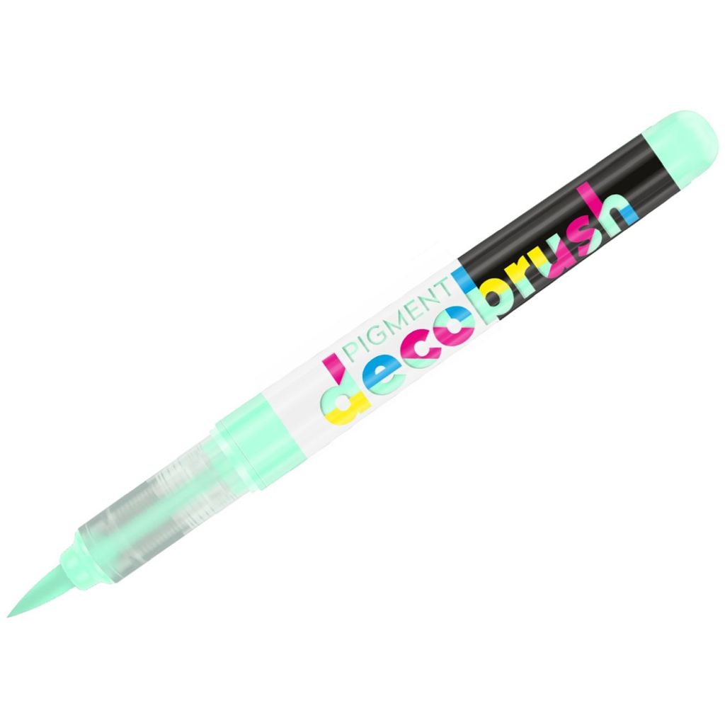 Karin Pigment DecoBrush Acrylic Marker - Brush Tip - Pastel Light Green (358U)