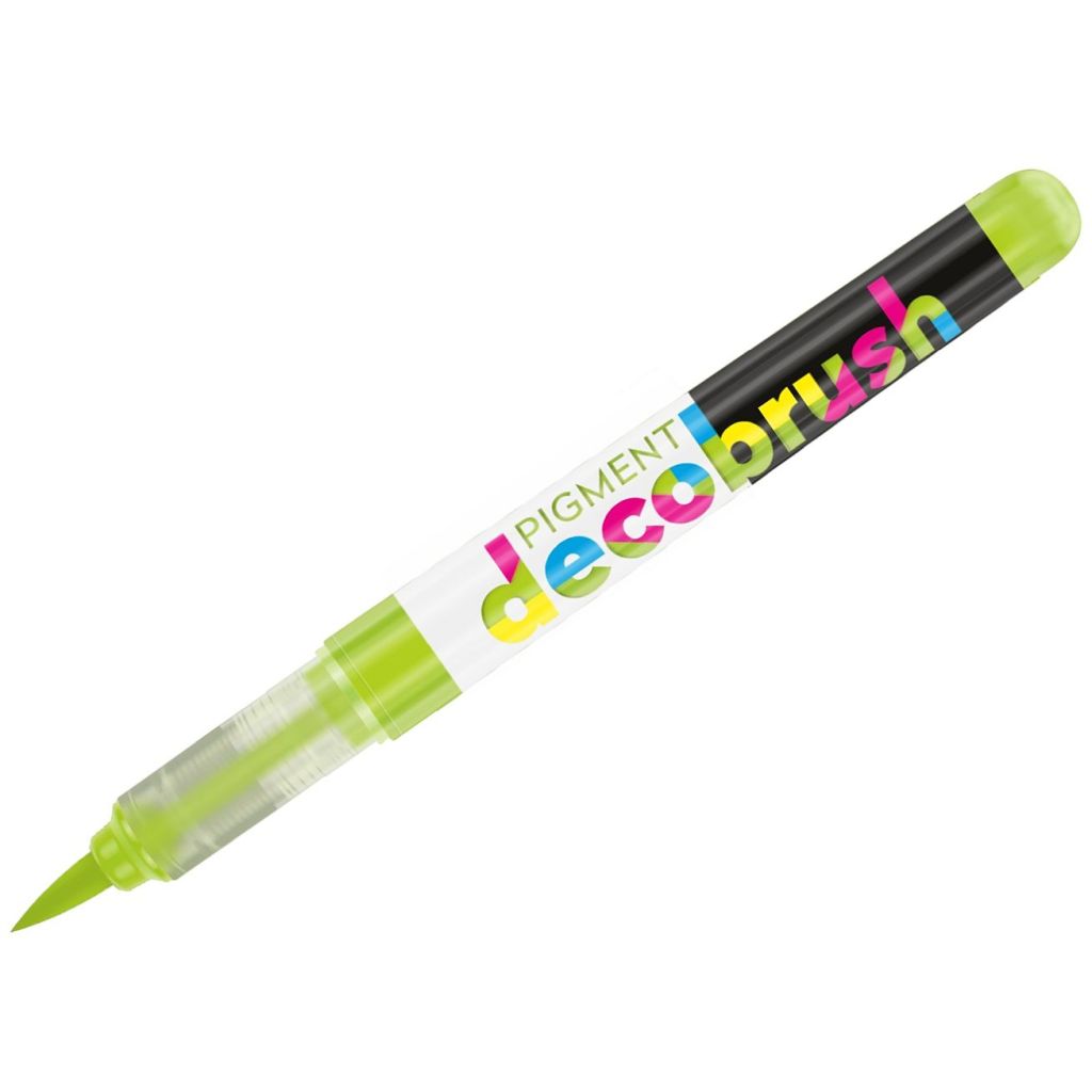 Karin Pigment DecoBrush Acrylic Marker - Brush Tip - Lime Green (397U)