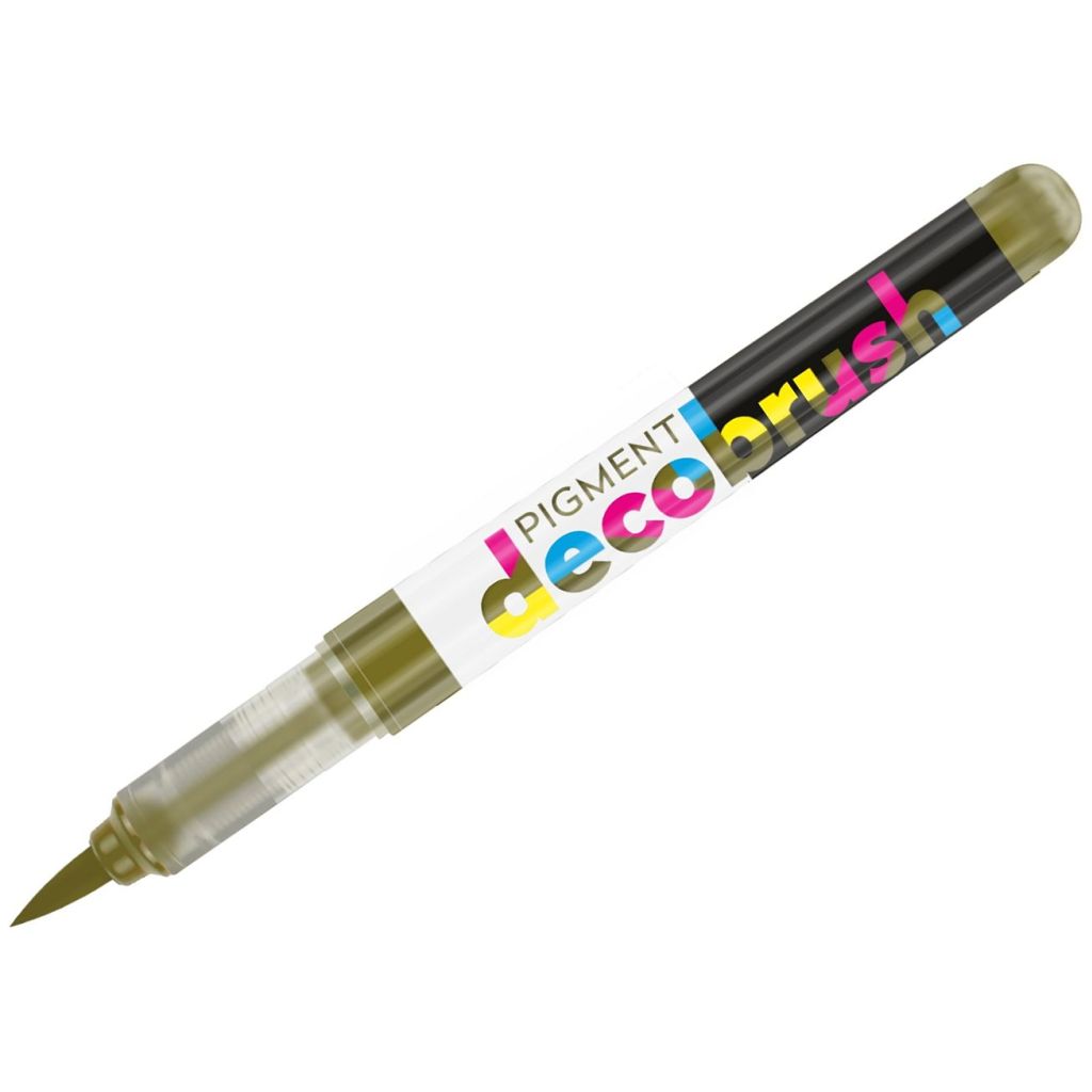 Karin Pigment DecoBrush Acrylic Marker - Brush Tip - Curry (3985U)