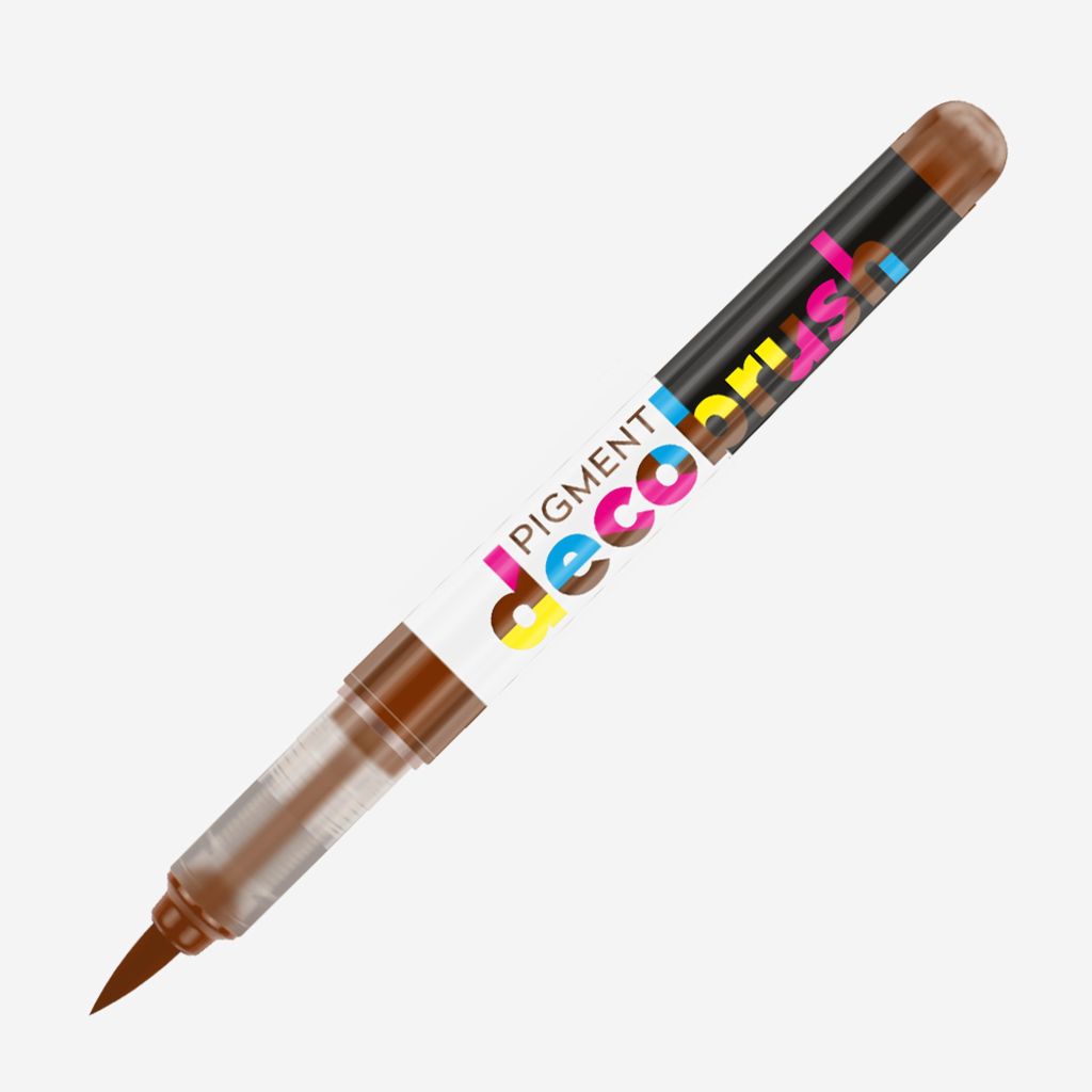 Karin Pigment DecoBrush Acrylic Marker - Brush Tip - Henna (471U)