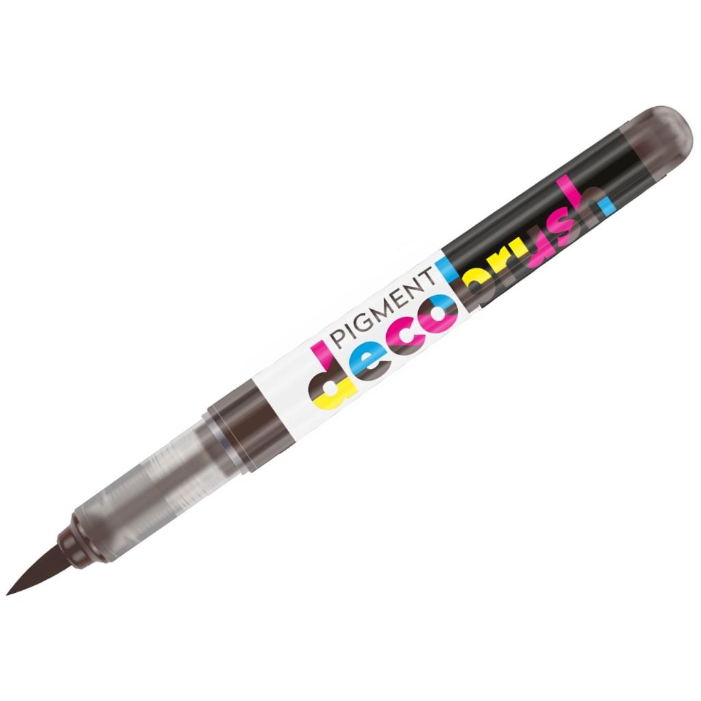 Karin Pigment DecoBrush Acrylic Marker - Brush Tip - Sepia (477U)