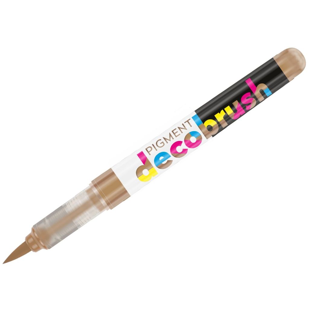 Karin Pigment DecoBrush Acrylic Marker - Brush Tip - Praline (722U)