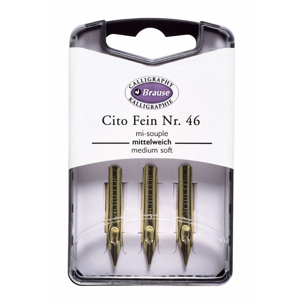 Brause B46 Writing Nibs - Cito Fein - Size 0.3 MM - Box of 3