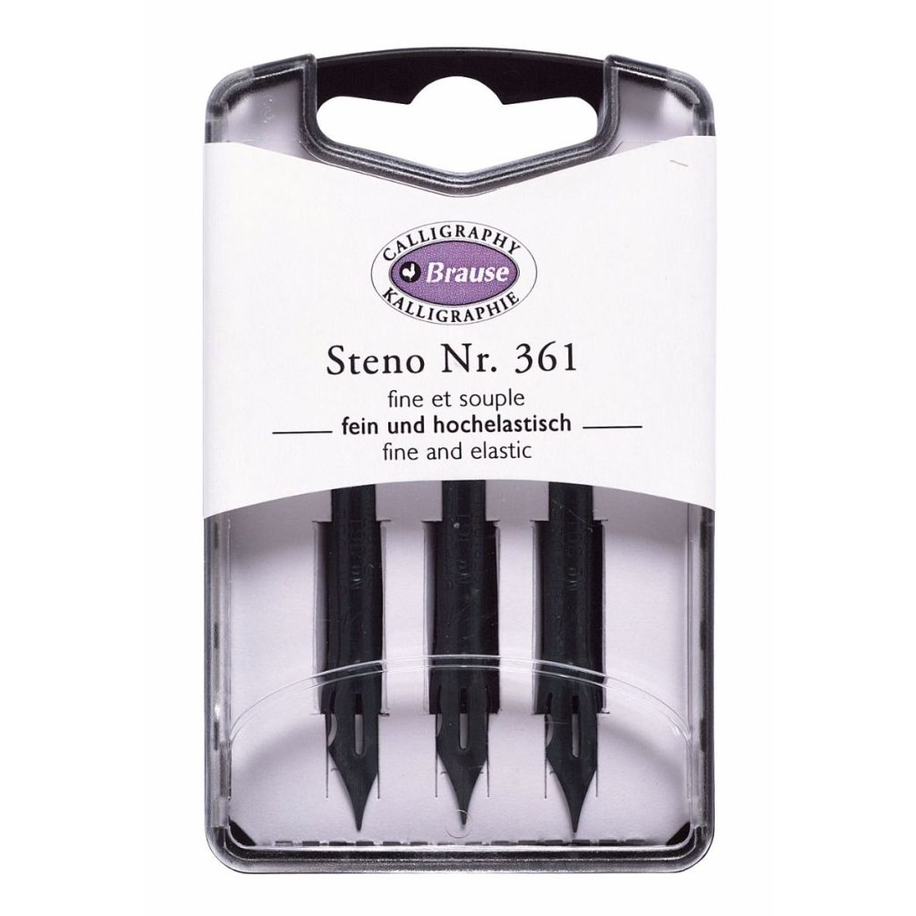 Brause B376 Writing Nib - Steno / Blue Pumpkin - Size 0.7 MM - Box of 3