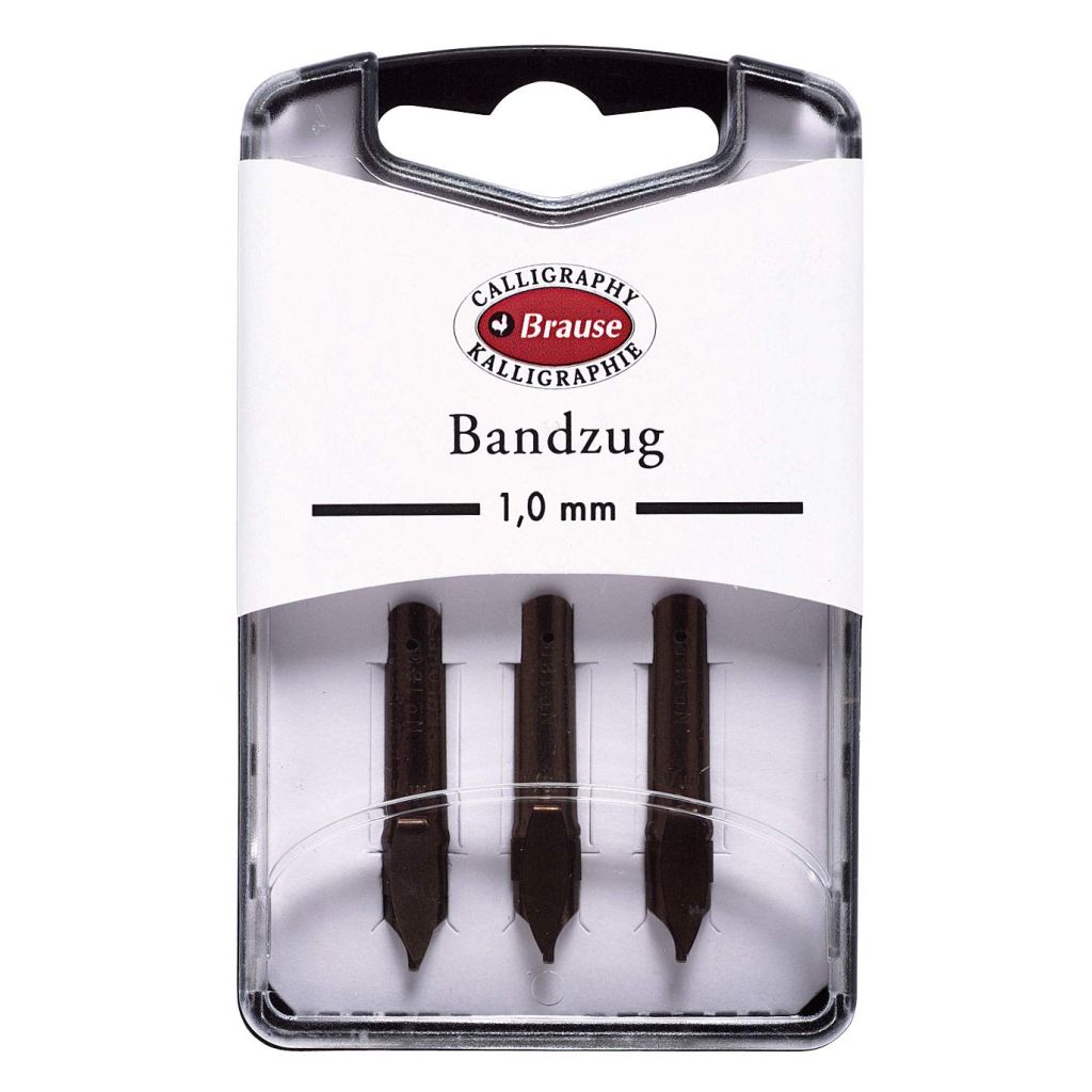 Brause Calligraphy Nibs - Bandzug - Size 1 MM - Box of 3