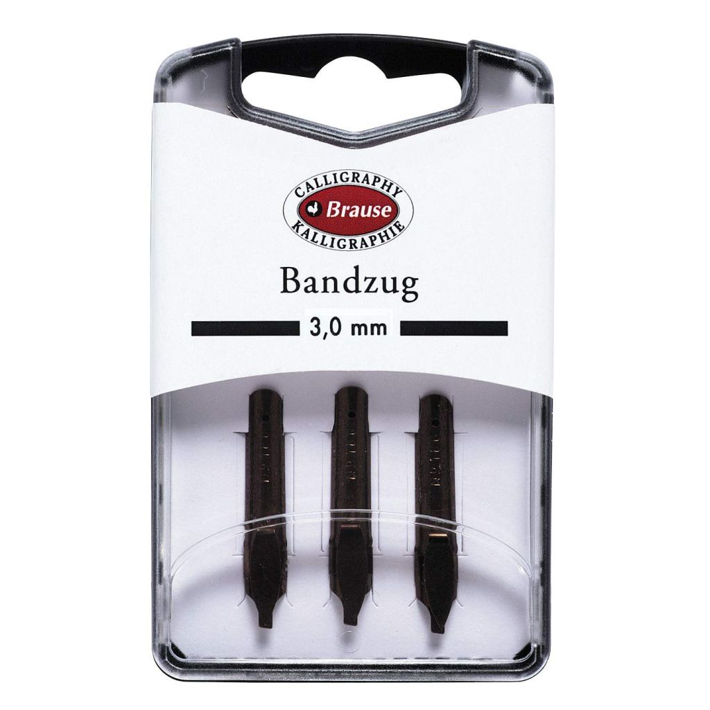 Brause Calligraphy Nibs - Bandzug - Size 3 MM - Box of 3