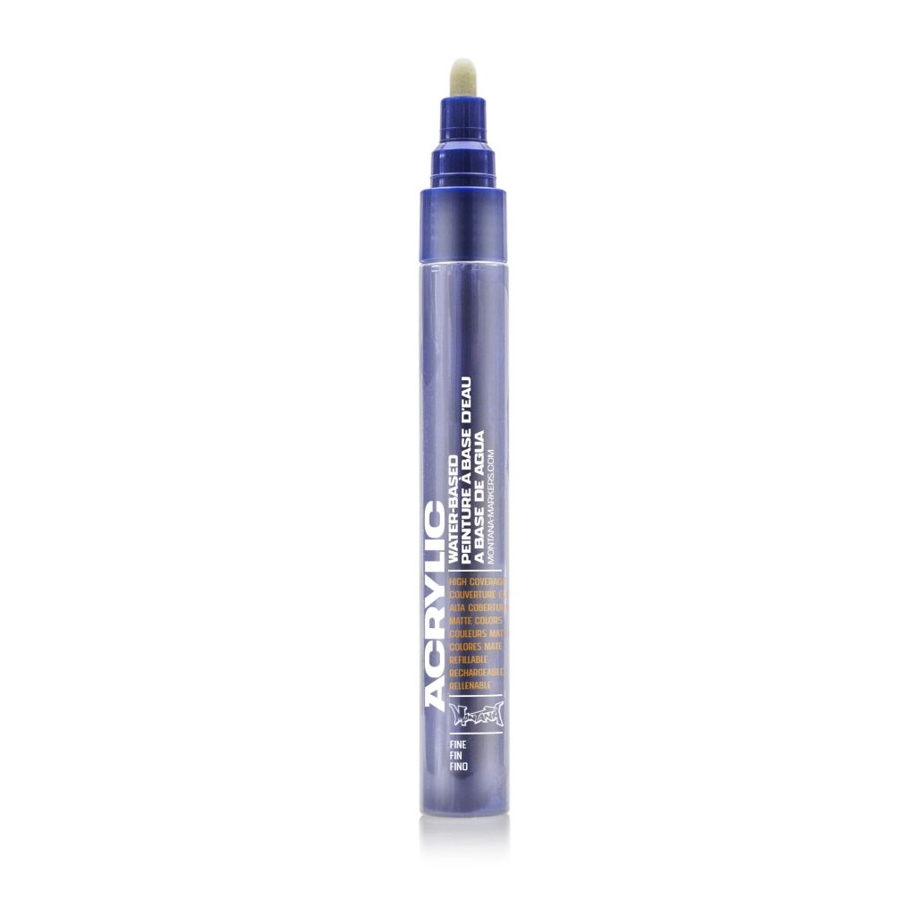 Montana Acrylic Water-Based Marker - 2 MM Fine Tip - Shock Blue Dark (SH 5020)