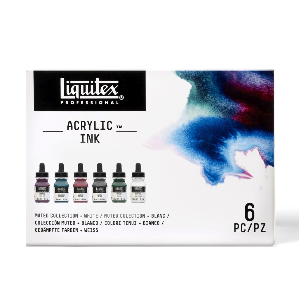 Liquitex Professional Acrylic Ink Muted Collection Set 6 x 30 ML