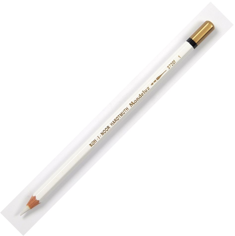 Koh-I-Noor Mondeluz Aquarell Artist's Water Soluble Coloured Pencil - Titanium White (1)