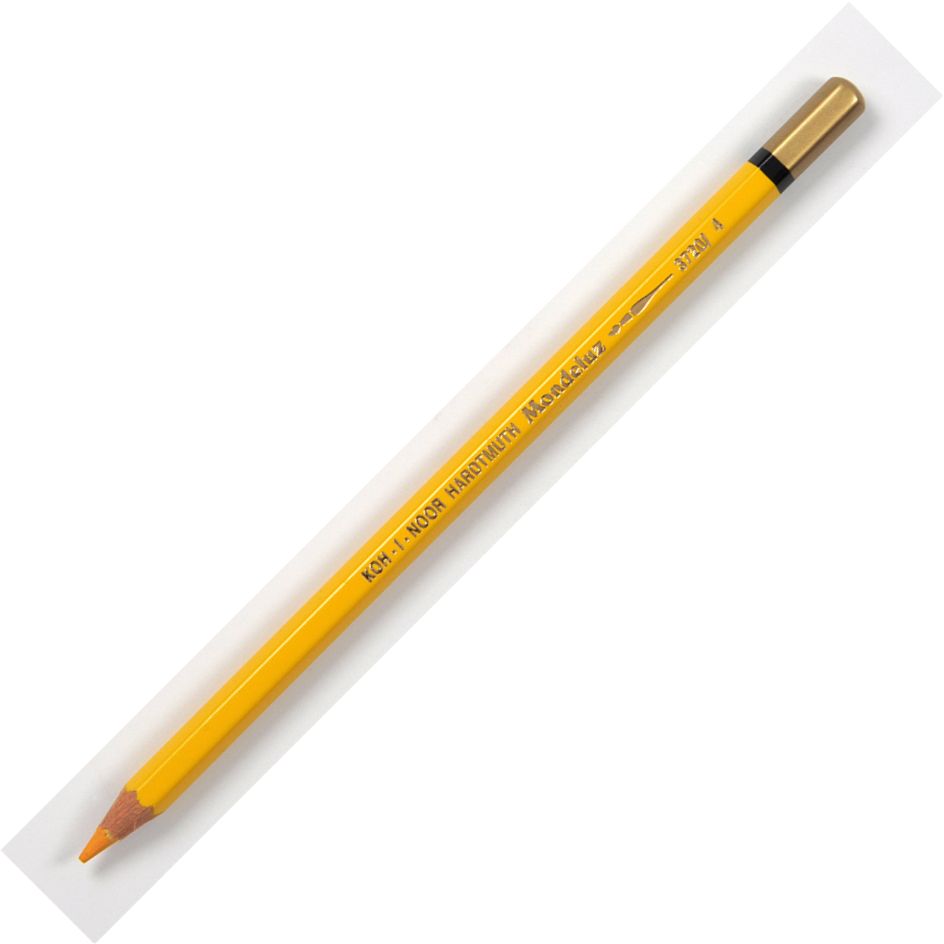 Koh-I-Noor Mondeluz Aquarell Artist's Water Soluble Coloured Pencil - Dark Yellow (4)