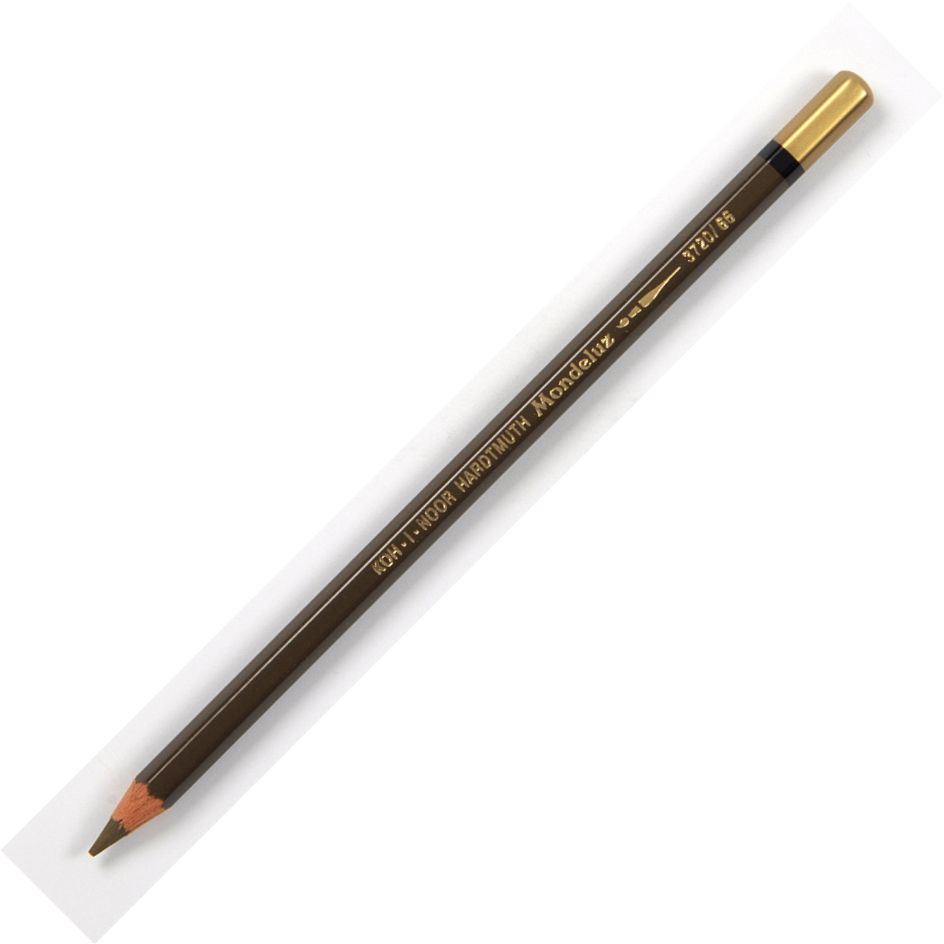 Koh-I-Noor Mondeluz Aquarell Artist's Water Soluble Coloured Pencil - Raw Umber (66)