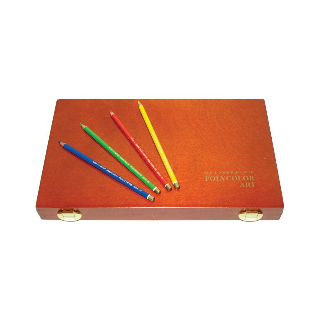 KIN Polycolor Coloured Pencils - Set of 36 - Wooden Box| Art Lounge