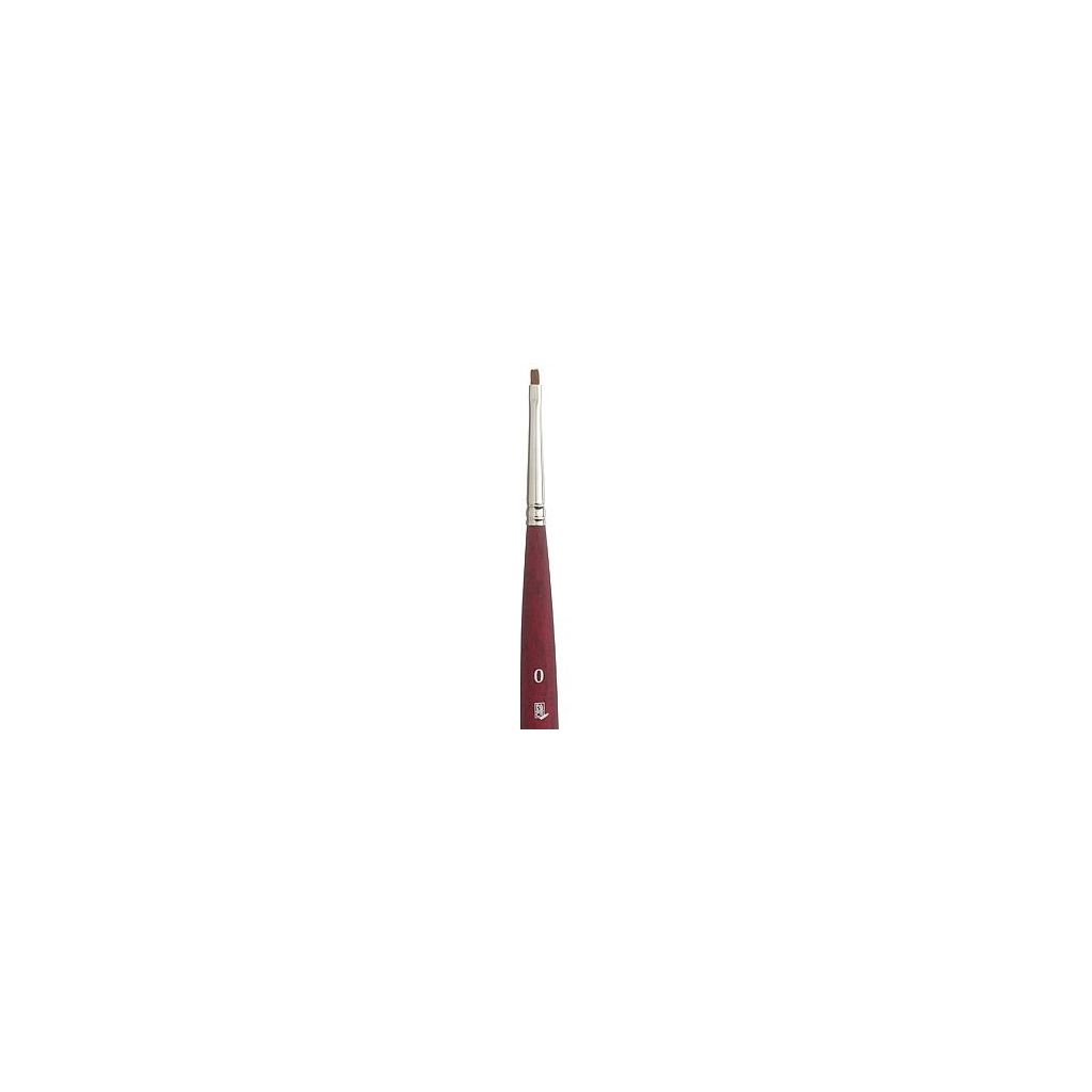 Princeton Series 3950 Velvetouch Luxury Synthetic Blend Brush - Mini Chisel Blender - Short Handle - Size: 0