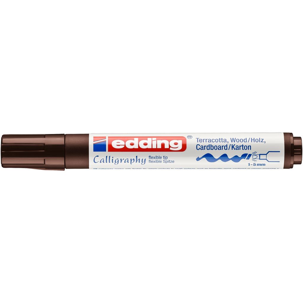 Edding 1455 Calligraphy Markers - Dark Brown (018)