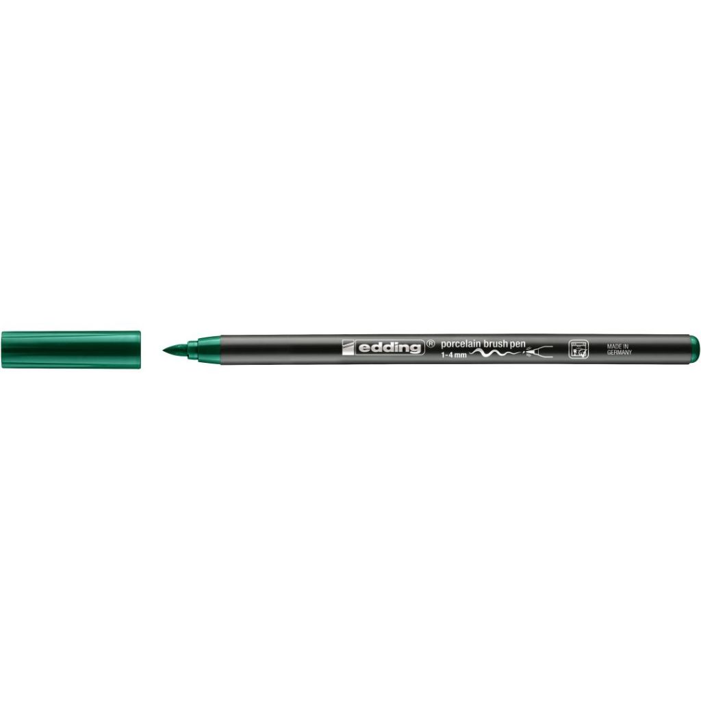 Edding Porcelain 4200 Brush Pen (1 - 4 MM) - Green (004)