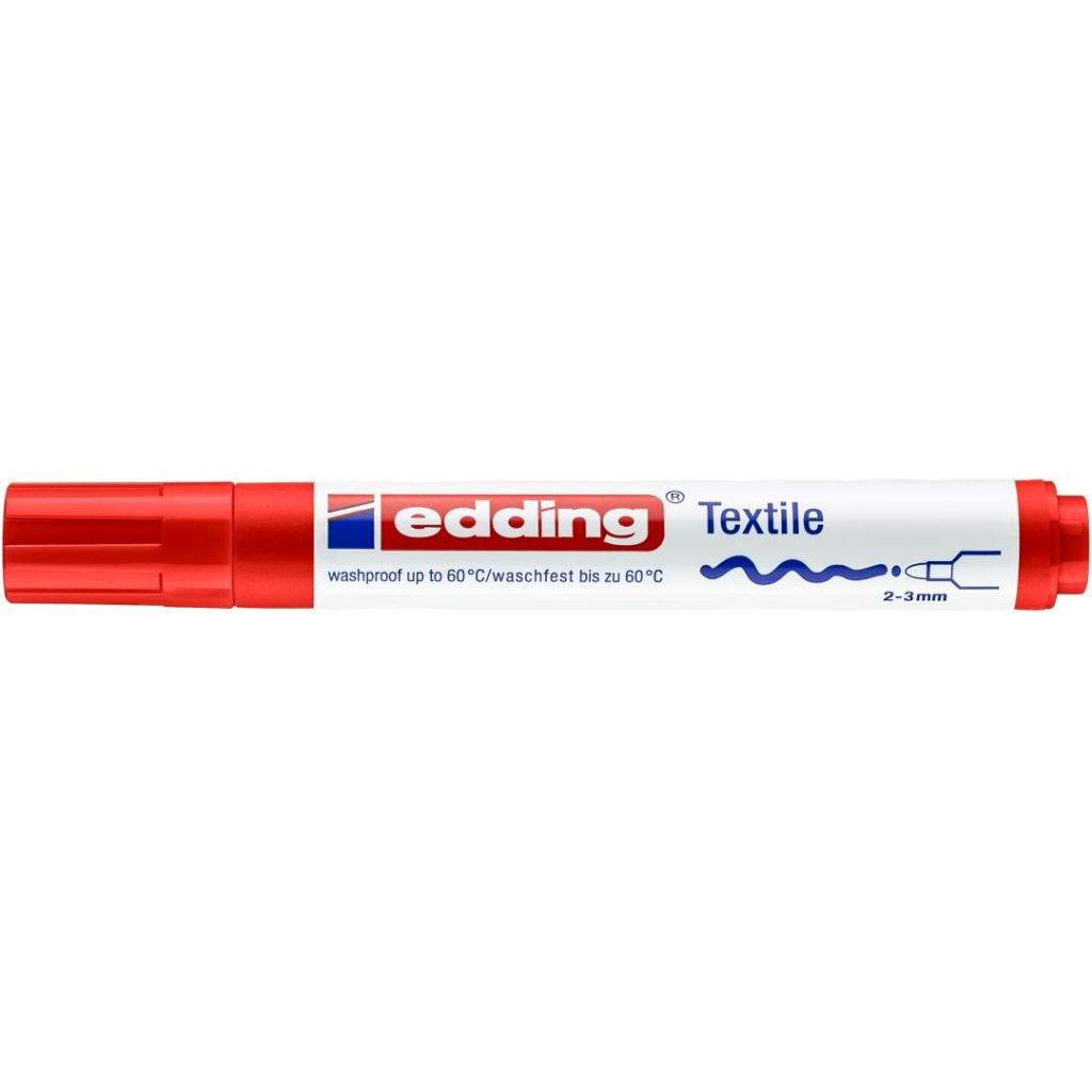 Edding 4500 Textile Marker (2 - 3 MM) - Red (002)