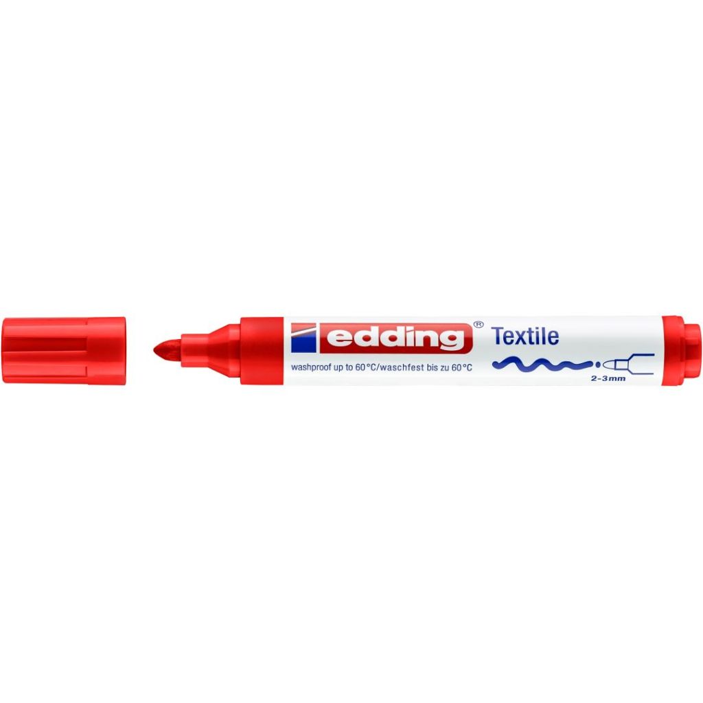 Edding 4500 Textile Marker (2 - 3 MM) - Red (002)