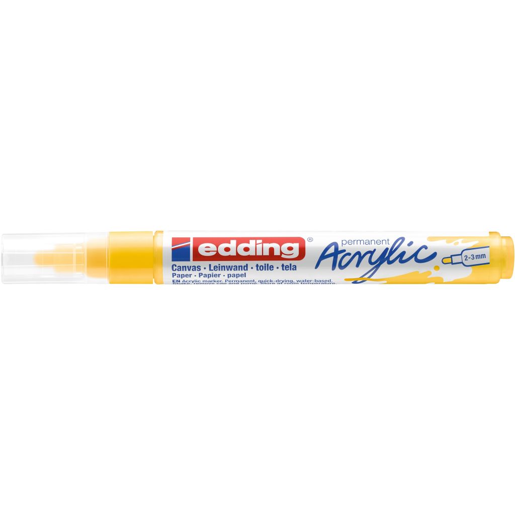 Edding 5100 Acrylic Paint Marker - Traffic Yellow (905) Medium Round Tip (2 - 3 MM)