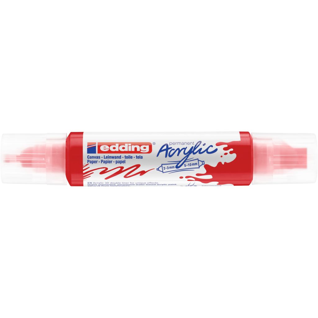 Edding 5400 Acrylic Double Ended Paint Marker - Traffic Red (902)