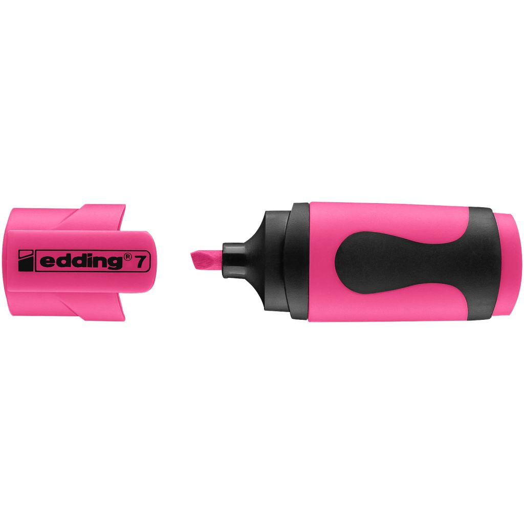 Edding 7 Mini Highlighter Pen - Chisel Tip ( 1 - 3 MM ) - Neon Pink (069)