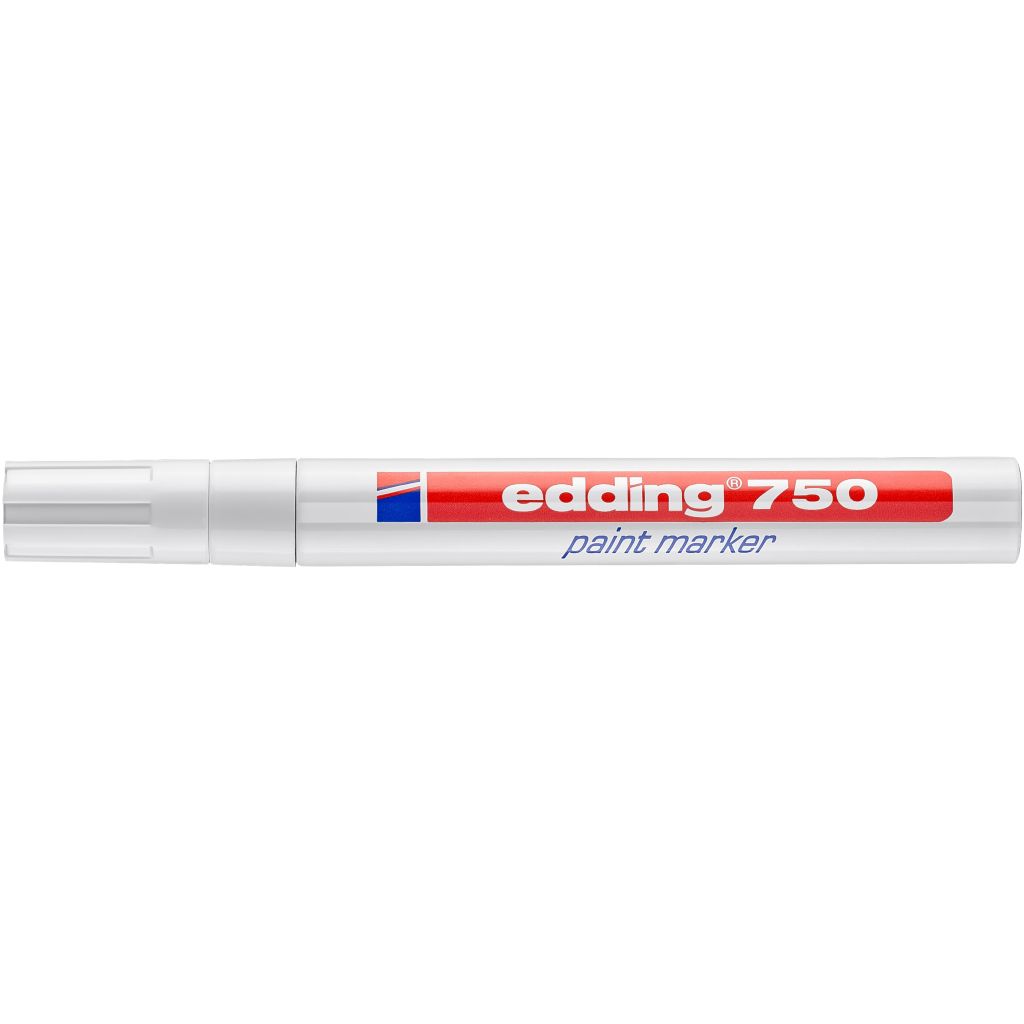 Edding 750 Gloss Paint Marker - White (049) Broad - Round Nib (2 - 4 MM)