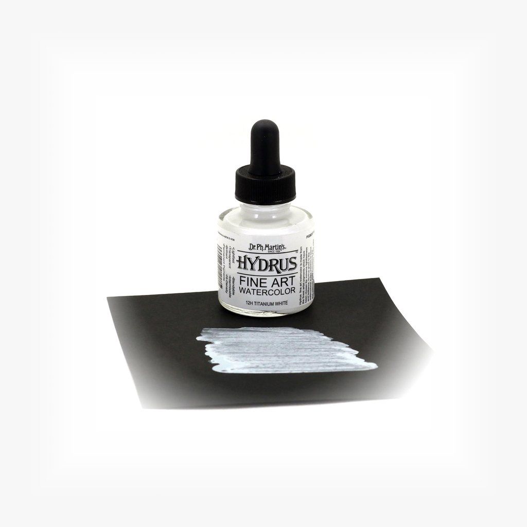 Dr. Ph. Martin's Hydrus Fine Art Watercolor Paint - 30 ml Bottle - Titanium White (12H)