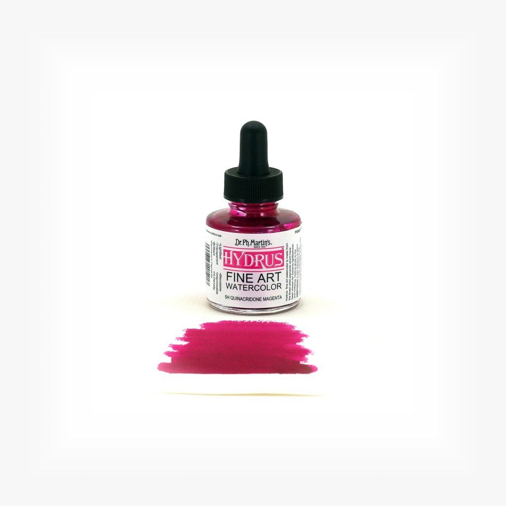 Dr. Ph. Martin's Hydrus Fine Art Watercolor Paint - 30 ml Bottle - Quinacridone Magenta (5H)