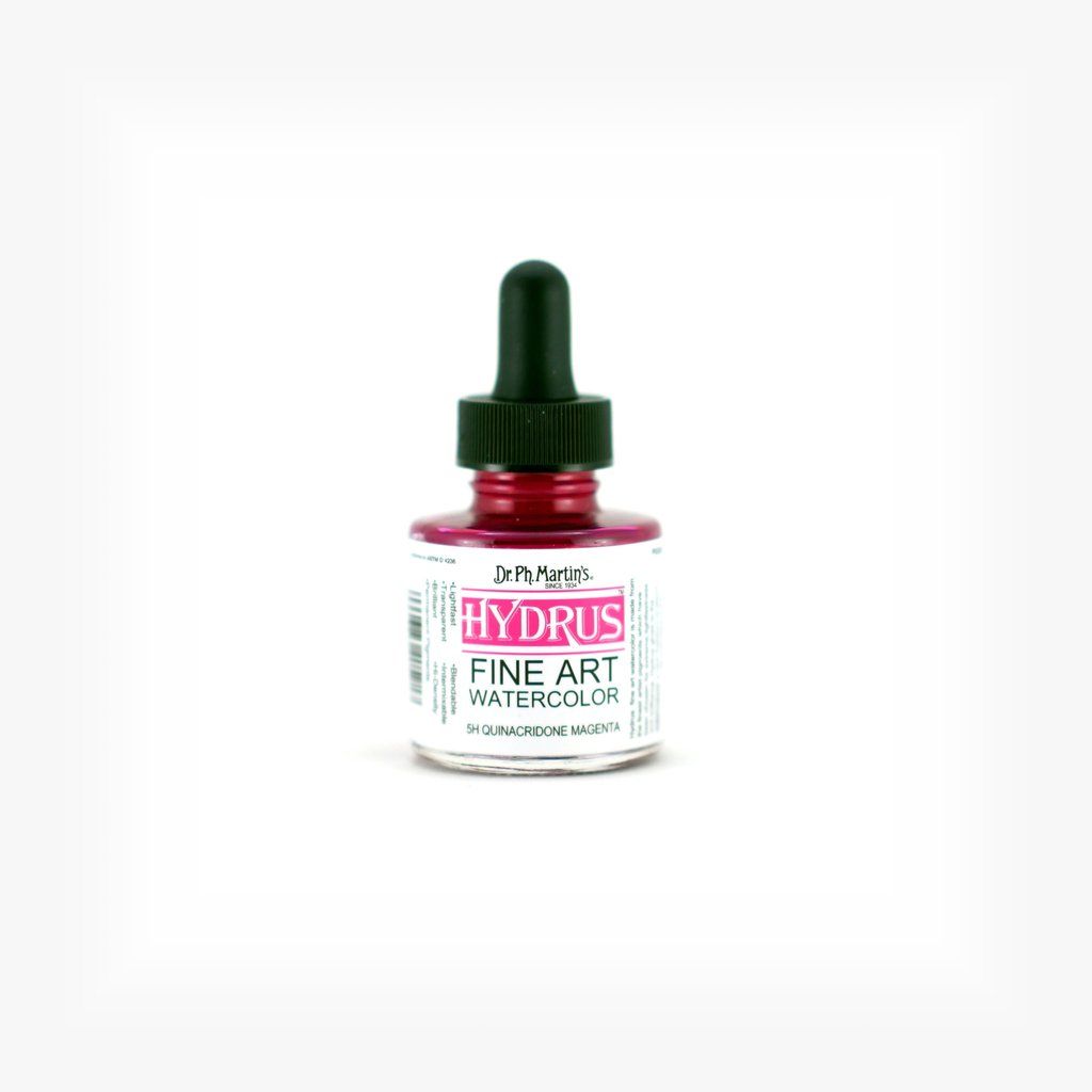 Dr. Ph. Martin's Hydrus Fine Art Watercolor Paint - 30 ml Bottle - Quinacridone Magenta (5H)