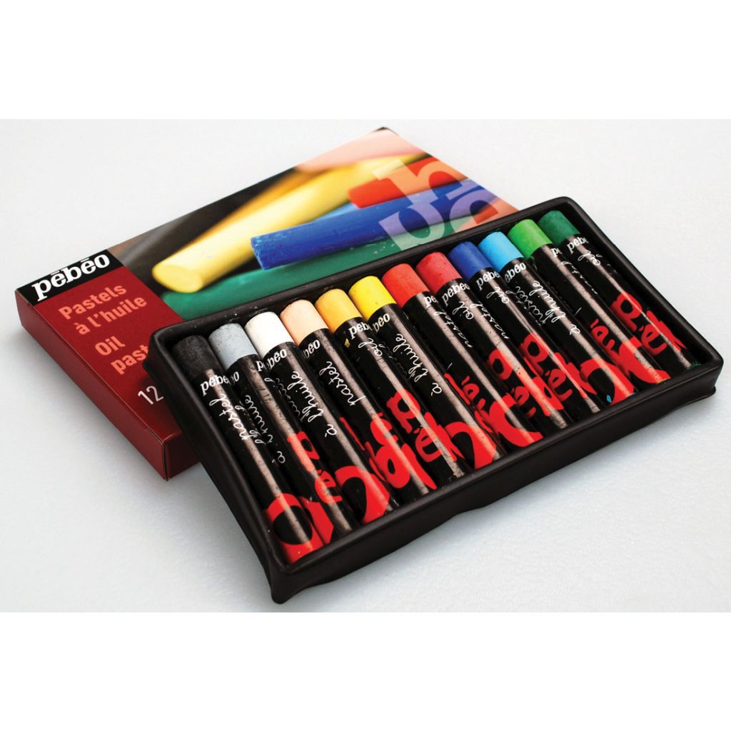 Pebeo Round Oil Pastel Set of 12