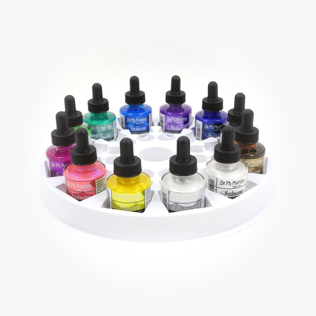 Dr. Ph. Martin's Iridescent Calligraphy Colors - 12 x 30 ml Bottles - Set 1