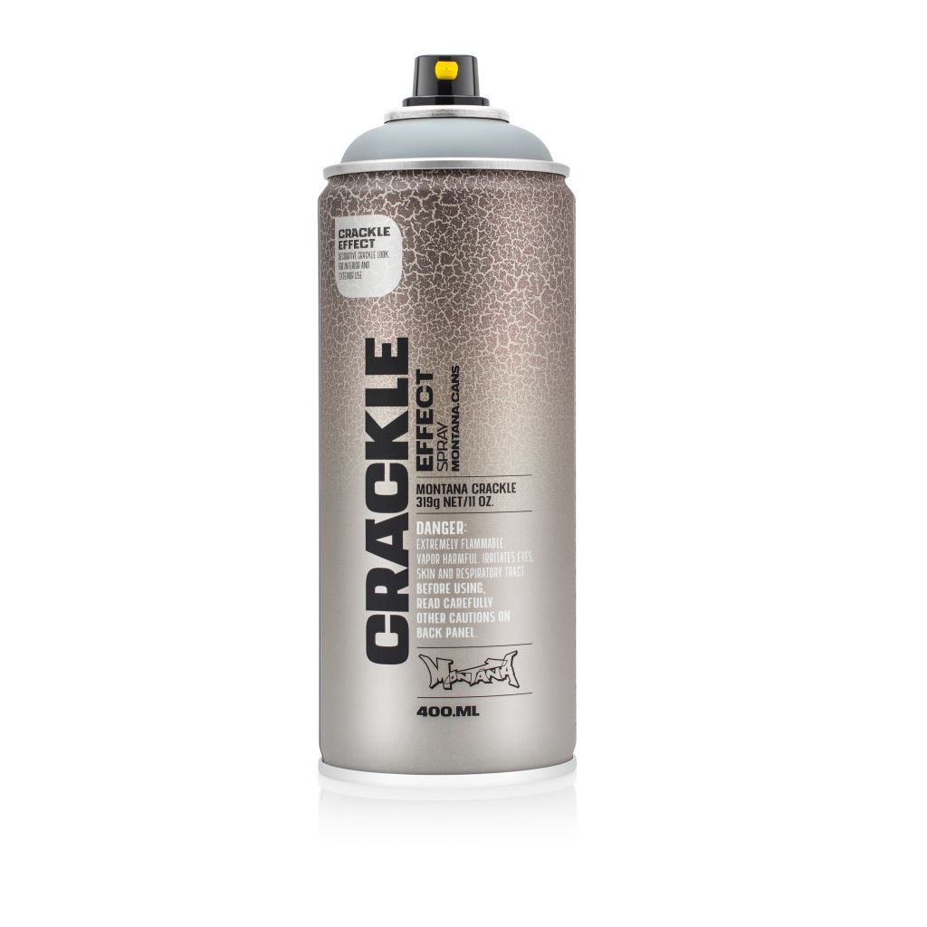 Montana Cans Crackle Effect Spray Paint - 400 ML Can - Squirrel Grey (EC 7000)