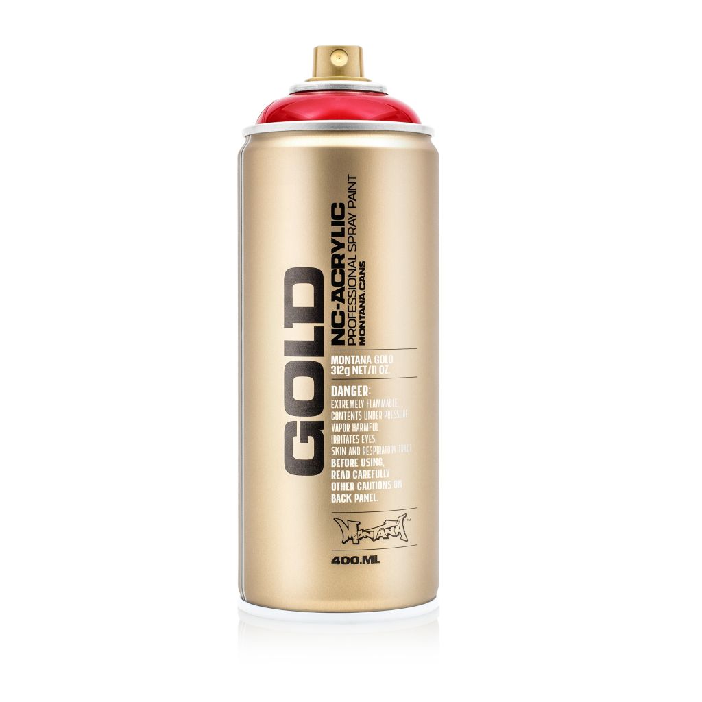 Montana Gold Acrylic Professional Spray Paint - 400 ML Can - Transparent Ketchup (T 3040)