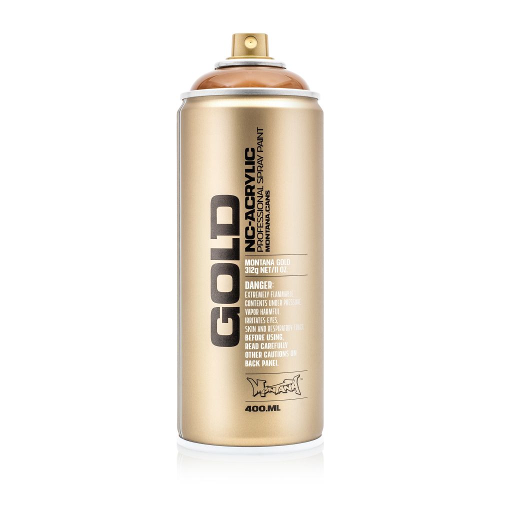 Montana Gold Acrylic Professional Spray Paint - 400 ML Can - Transparent Hazelnut (T 8310)