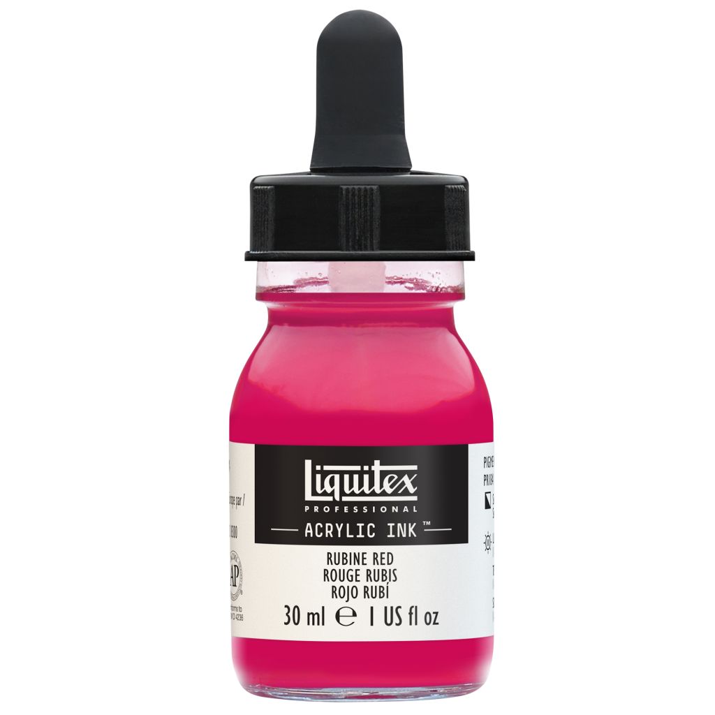 Liquitex Professional Acrylic Ink - Rubine Red (338) - Bottle of 30 ML