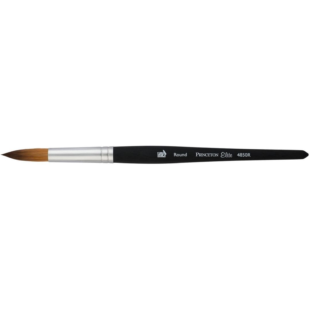 Princeton Series 4850 Aqua Elite Synthetic Kolinsky Sable Brush - Round - Short Handle - Size: 6