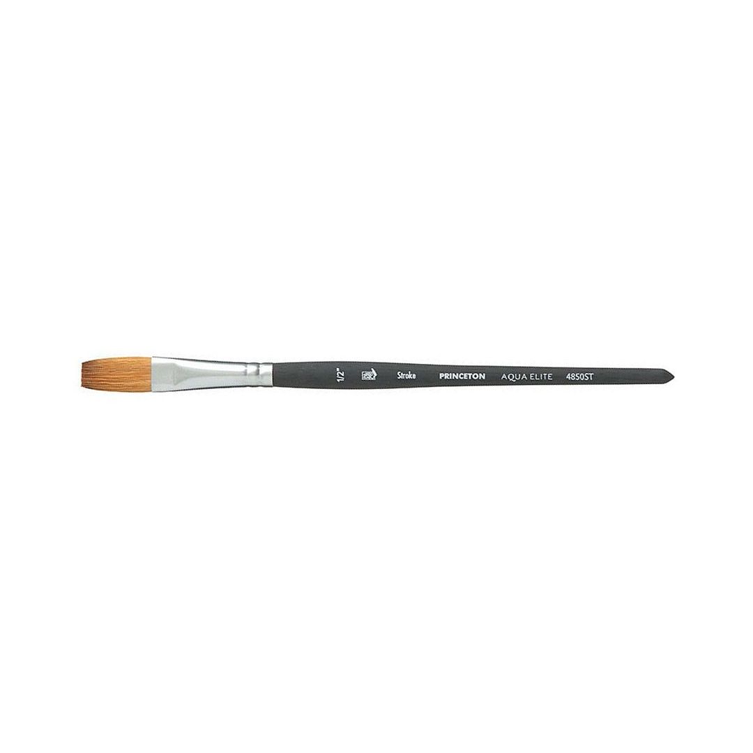 Princeton Series 4850 Aqua Elite Synthetic Kolinsky Sable Brush - Stroke - Short Handle - Size: 1/2