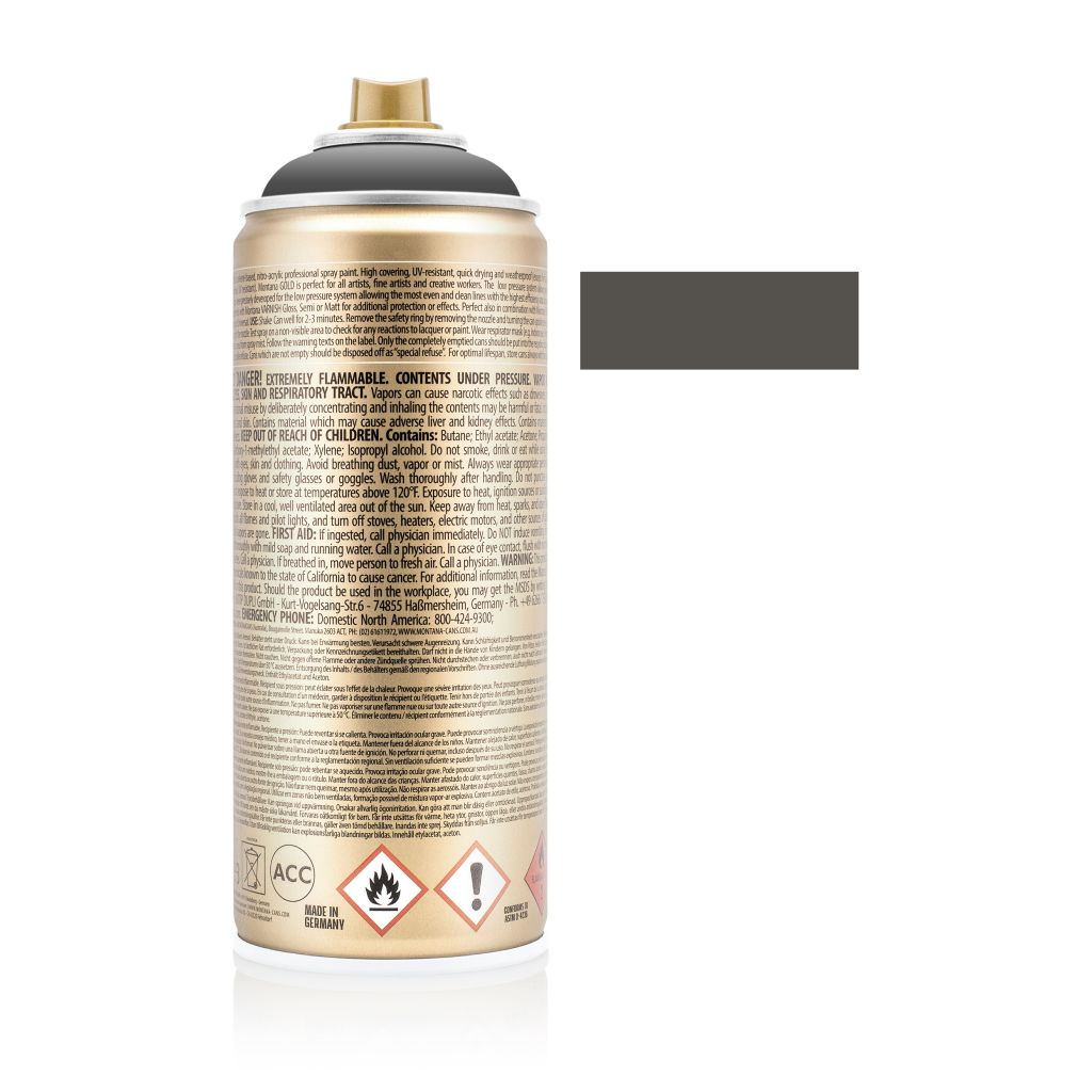 Montana Gold Acrylic Professional Spray Paint - 400 ML Can - Basalt (G 7270)