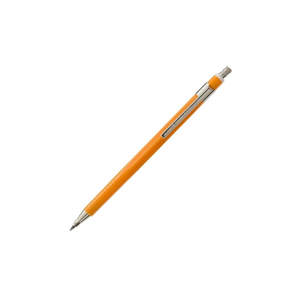 Koh-i-noor 5218 Mechanical Clutch Pencil / Leadholder - 2 MM - Yellow Plastic Body