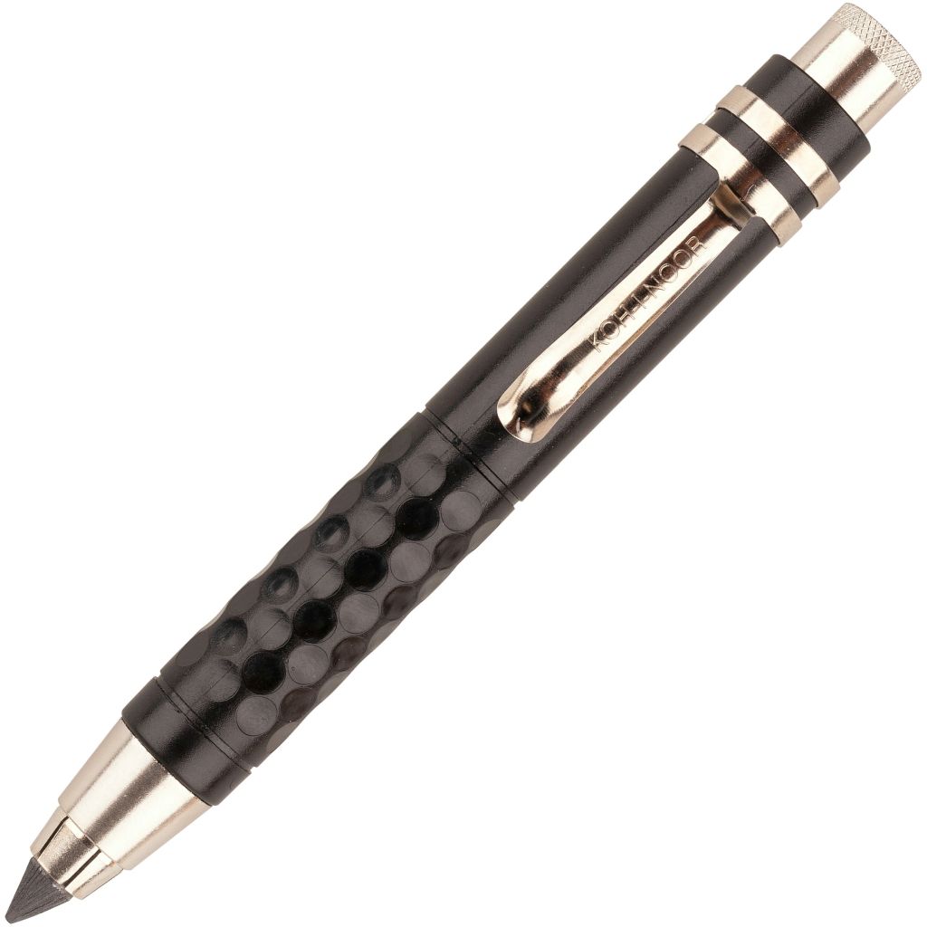 Koh-i-noor 5306 Versatil Mechanical Clutch Pencil / Leadholder - 5.6 MM - Black Plastic Body with Metal Clip