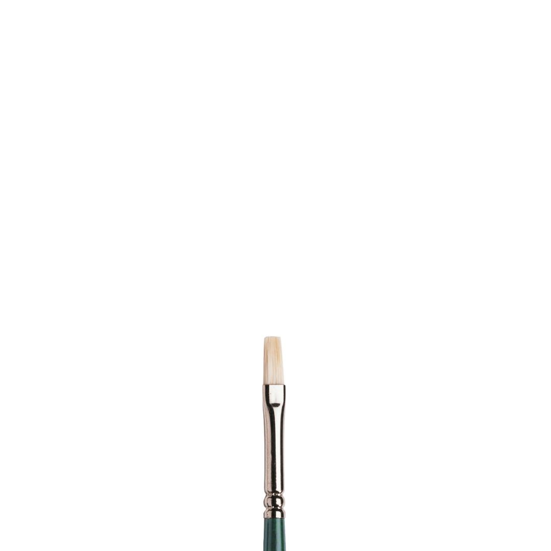 Winsor & Newton Winton Hog Bristle Brush - Flat - Long Handle - Size - 1