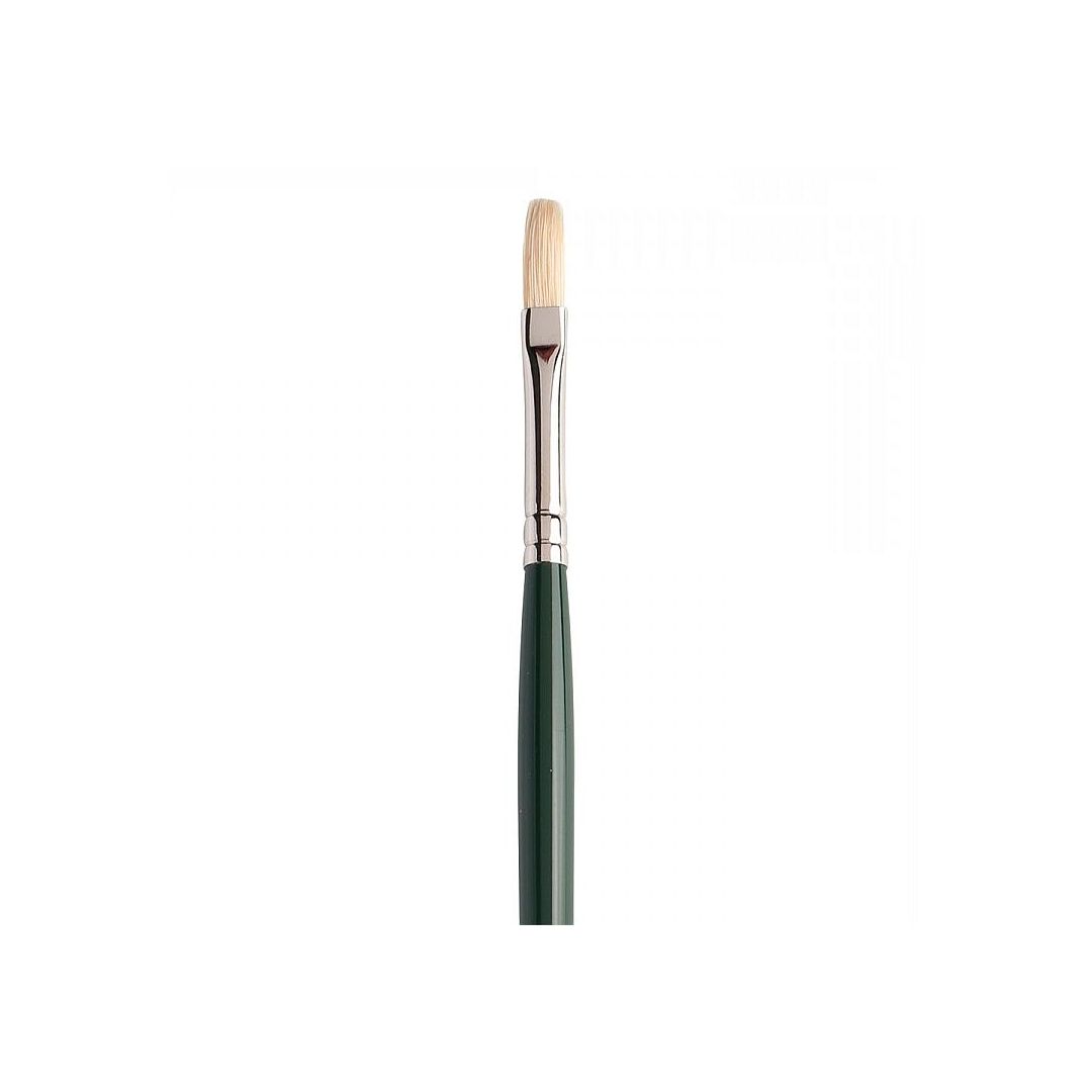 Winsor & Newton Winton Hog Bristle Brush - Flat - Long Handle - Size - 3