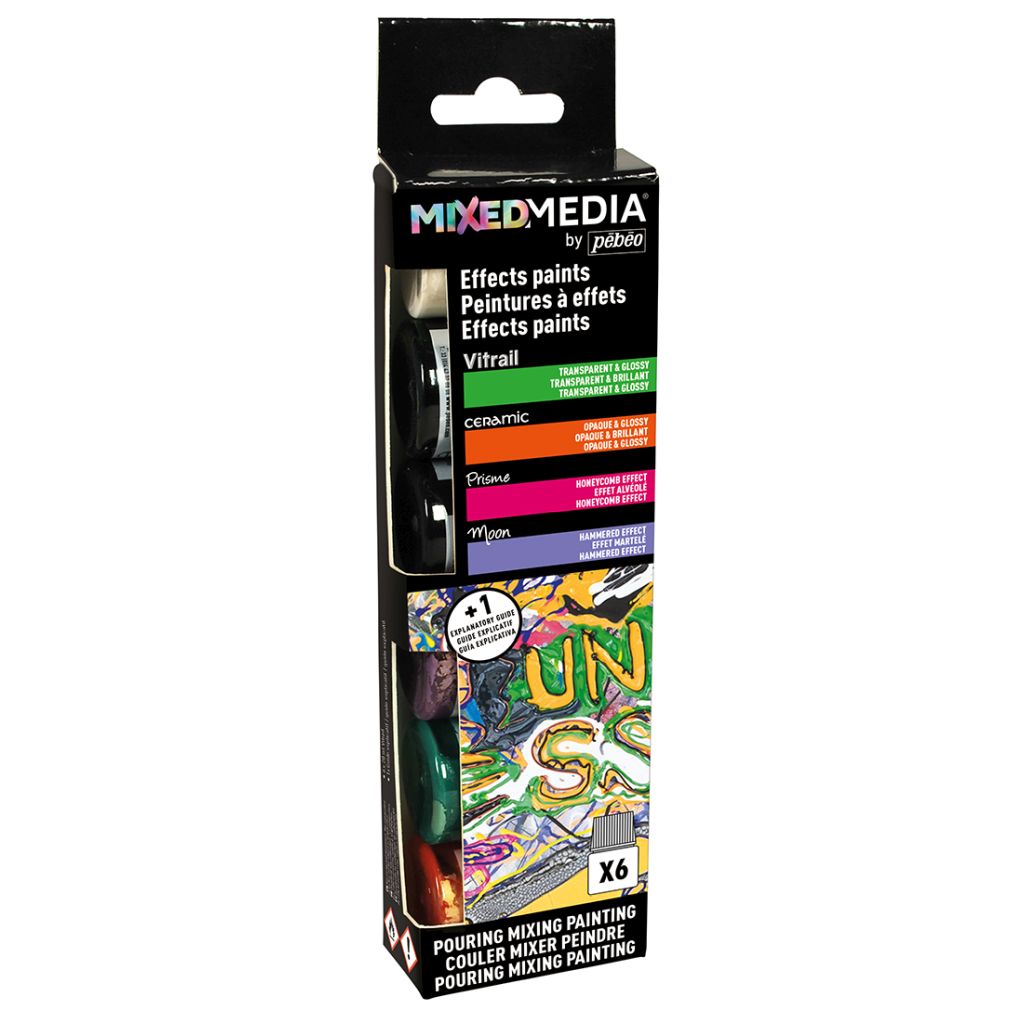 Pebeo Mixed Media Discovery Set - 6 x 20 ml bottles