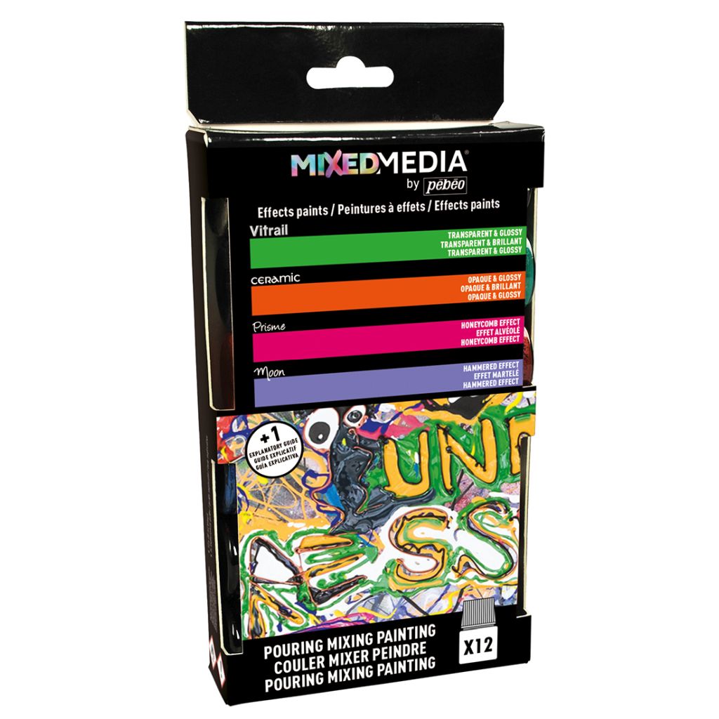 Pebeo Mixed Media Discovery Set - 12 x 20 ml bottles