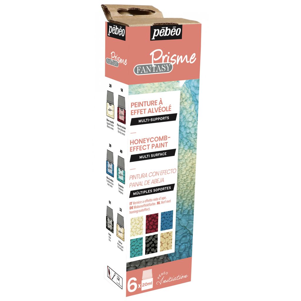 Pebeo Fantasy Prisme Mixed Media Paint - 6 x 20 ML - Initiation Set