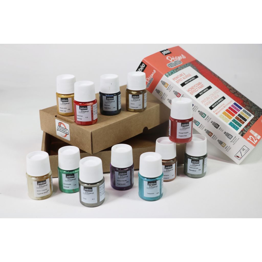 Pebeo Fantasy Prisme Mixed Media Paint - 12 x 20 ML - Exploration Set