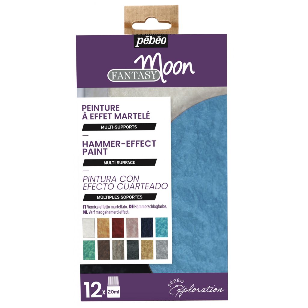 Pebeo Fantasy Moon Mixed Media Paint - 12 x 20 ML - Exploration Set