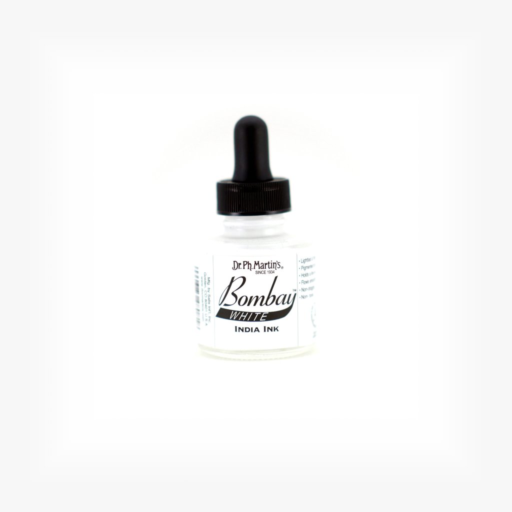 Dr. Ph. Martin's Bombay India Ink - 30 ml Bottle - White (8BY)