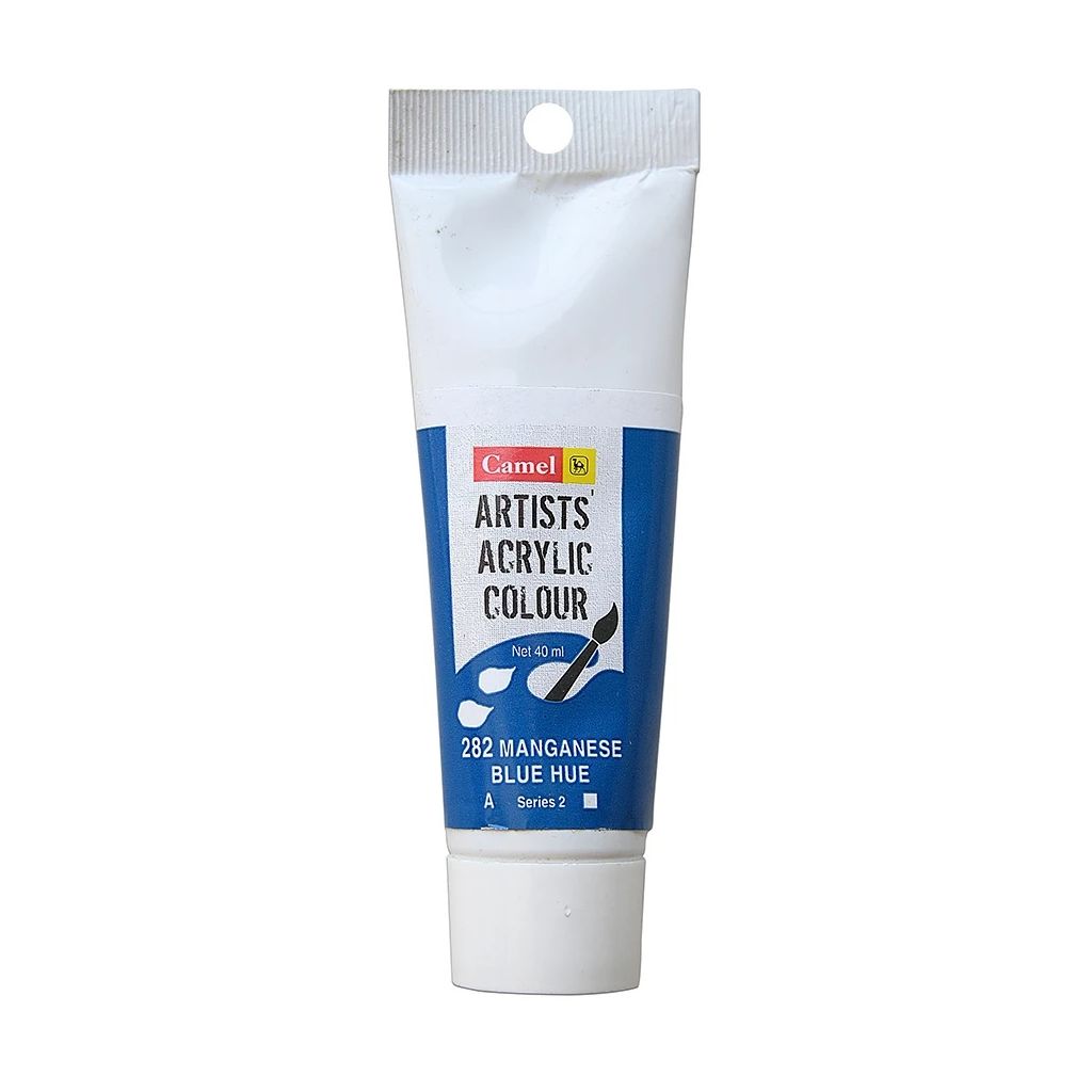 Camel Artists' Acrylic Colour - Manganese Blue Hue (282) - Tube of 40 ML