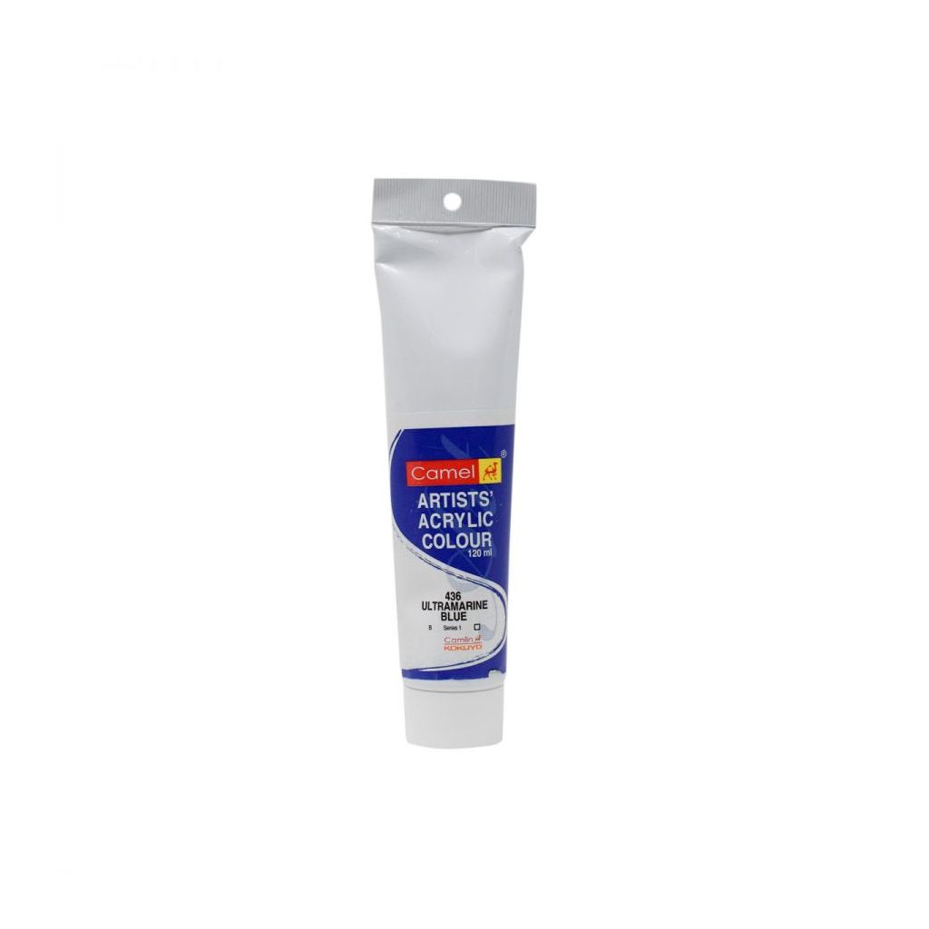 Camel Artists' Acrylic Colour - Ultramarine Blue (436) - Tube of 120 ML