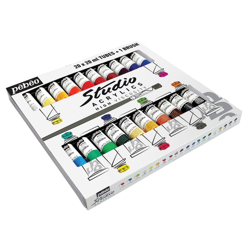 Pebeo Studio Acrylic Set - 20T20ML